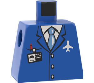 LEGO Airplane torso crew male without Arms (973)