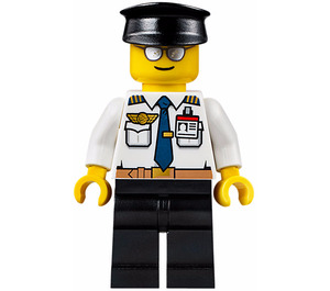 LEGO Airport Passasjer Terminal Pilot Minifigur