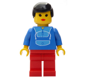 LEGO Airport Passagier mit Kapuzenpullover Minifigur