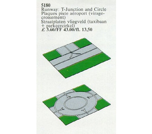 LEGO Airport T-Junction and Circle Base Plates Set 5180