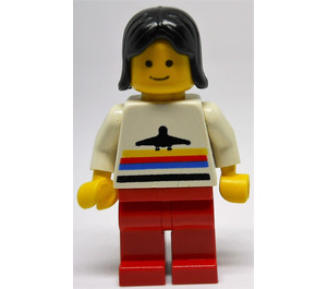 LEGO Airport Worker met Rood Poten Minifiguur