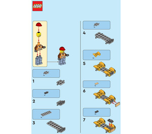 LEGO Airport Worker with Service Car Set 952306 Instructions