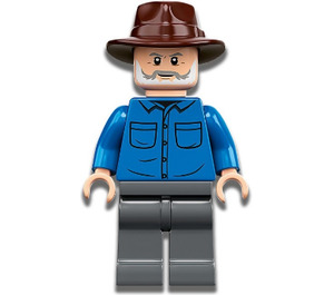 LEGO Alan Grant med Dark Brun Fedora Hatt Minifigur