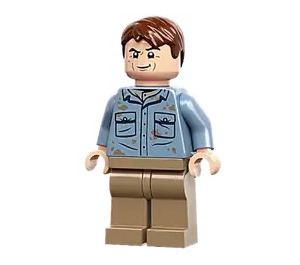 LEGO Alan Grant con Sand Azul Camisa Minifigura