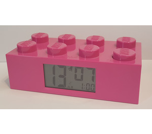 LEGO Alarm Clock - 2 x 4 Backstein (Pink) (9002175)