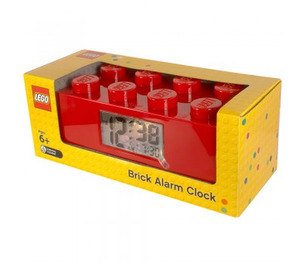 LEGO Alarm Clock - 2 x 4 Backstein (rot)