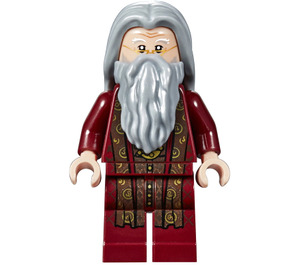 LEGO Albus Dumbledore with Dark Red Robe and Gray Hair Minifigure