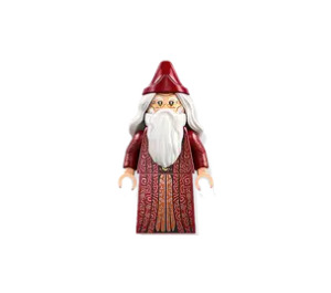 LEGO Albus Dumbledore s Tmavě červená Robe a Čepice Minifigurka