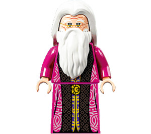 LEGO Albus Dumbledore con Magenta Robe con Falda Minifigura