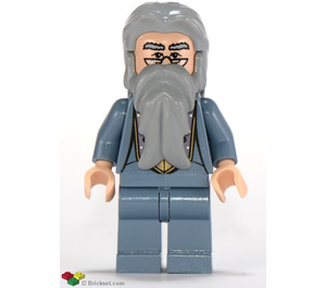 레고 Albus Dumbledore ~와 함께 Sand 파란색 차림새 미니피규어