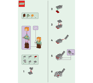 LEGO Alex and Wolf Set 662404 Instructions