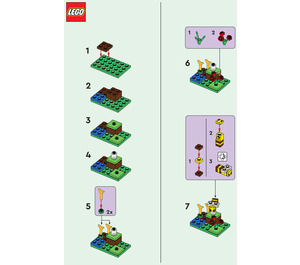 LEGO Alex, Baby Llama and Bee 662308 Instrucciones