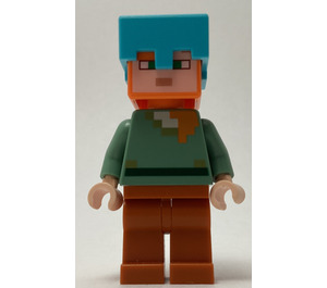 LEGO Alex with Dark Orange Legs and Medium Azure Helmet Minifigure