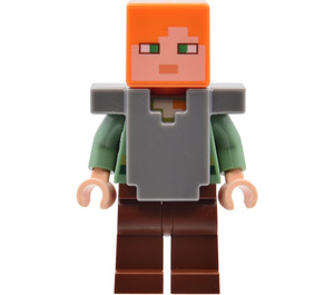 LEGO Alex with Reddish Brown Legs and Flat Silver Armor Minifigure