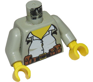 LEGO Alexis Sanister Torso with Light Gray Arms and Yellow Hands (973 / 73403)