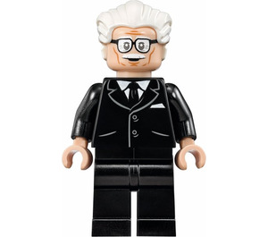 LEGO Alfred Pennyworth with White Hair Minifigure