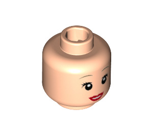 LEGO Alice Minifigure Head (Recessed Solid Stud) (3626 / 26161)