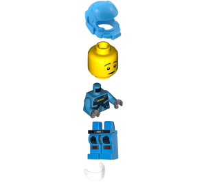 LEGO Romvesen Defense Unit Pilot Minifigur