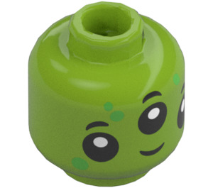 LEGO Alien Minifigure Head (Safety Stud) (3274 / 105888)