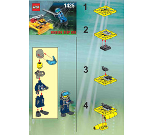 LEGO Alpha Team Jet Sub Set 1425 Instructions