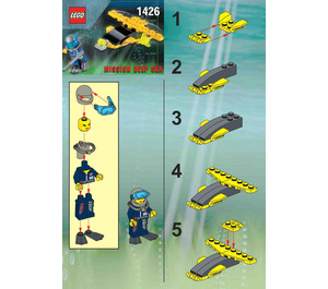 LEGO Alpha Team Wing Diver Set 1426 Instructions