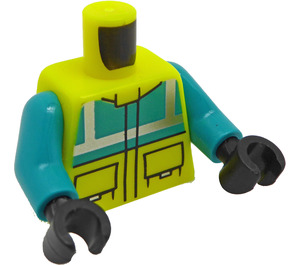 LEGO Ambulance Fahrer Minifigur Torso (973 / 76382)