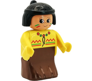 LEGO American Indian Kvinna Duplo figur