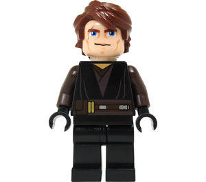 LEGO Anakin Skywalker jossa Suuri Silmät ja Dark Ruskea Käsivarret Minihahmo