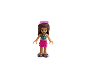 LEGO Andrea, Magenta Layered Rok Minifiguur