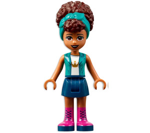 LEGO Andrea with Dark Turquoise Jacket Minifigure