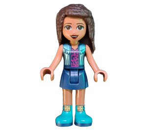 LEGO Andrea avec Denim Look Gilet et Bleu Shoes Minifigurine