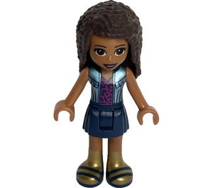 LEGO Andrea with Denim Look Vest and Blue Skirt Minifigure