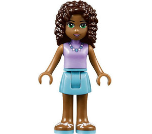 LEGO Andrea with Lavender Top and Blue Skirt Minifigure