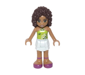 LEGO Andrea mit Limette Musik oben und Rock Minifigur