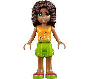 LEGO Andrea with Orange Top and Green Shorts Minifigure