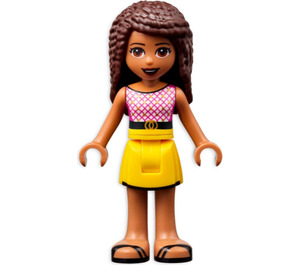 LEGO Andrea with Pink and White Cross Top Minifigure