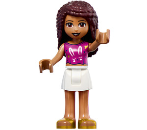 LEGO Andrea jossa Purppura Kani T-paita Minihahmo