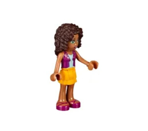 LEGO Andrea with Purple Top and Orange Skirt Minifigure