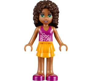 LEGO Andrea con Morado Parte superior y Shoes Minifigura