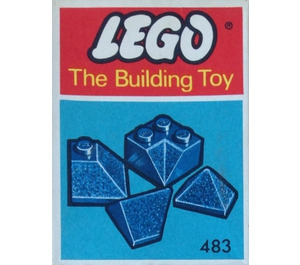 LEGO Angle, Valley et Coin Slopes, Bleu (The Building Toy) 483-5