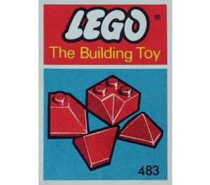 LEGO Angle, Valley and Corner Slopes, Red (The Building Toy) 483-4