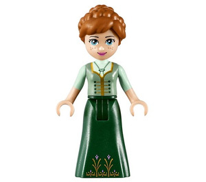 LEGO Anna med Grønn Kjole Minifigur