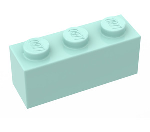 LEGO Aqua Brique 1 x 3 (3622 / 45505)