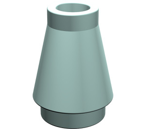 LEGO Aqua Cone 1 x 1 without Top Groove (4589 / 6188)