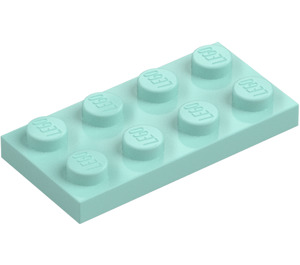 LEGO Aqua Plaat 2 x 4 (3020)