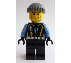 LEGO Aqua Raider with Gray Cap Minifigure