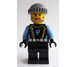 LEGO Aqua Raider with Gray Cap Minifigure