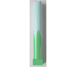 LEGO Aqua Support 2 x 2 x 11 Solide Pillar avec Marbré Vert Clair Paterne (6168 / 53704)