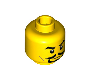 LEGO Arabian Knight Minifigure Head (Recessed Solid Stud) (3626 / 27459)