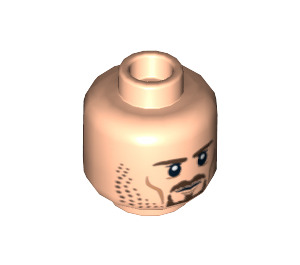 LEGO Aragorn Head (Recessed Solid Stud) (3626 / 10523)